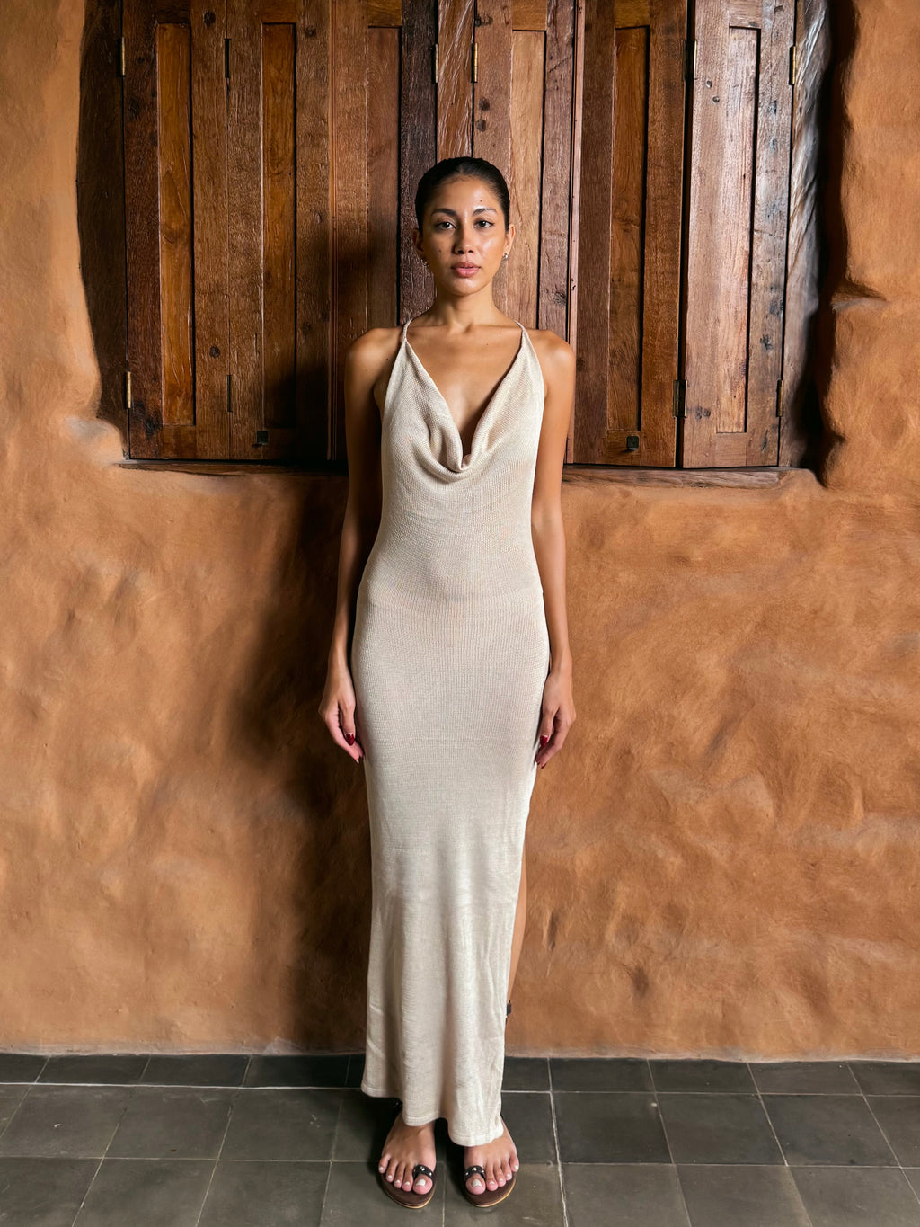 Zaye Dress Beige