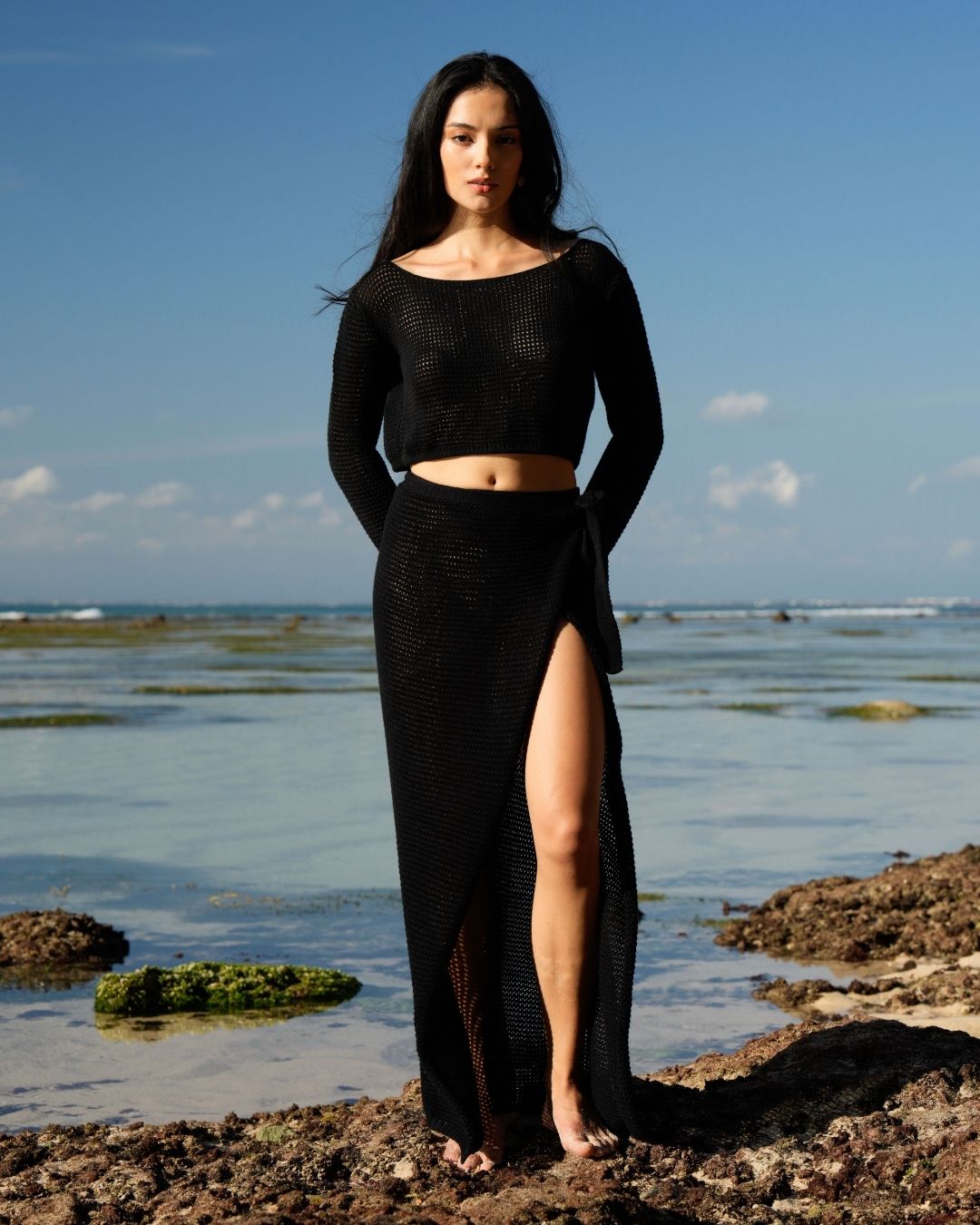 Amara Wrap Skirt Black