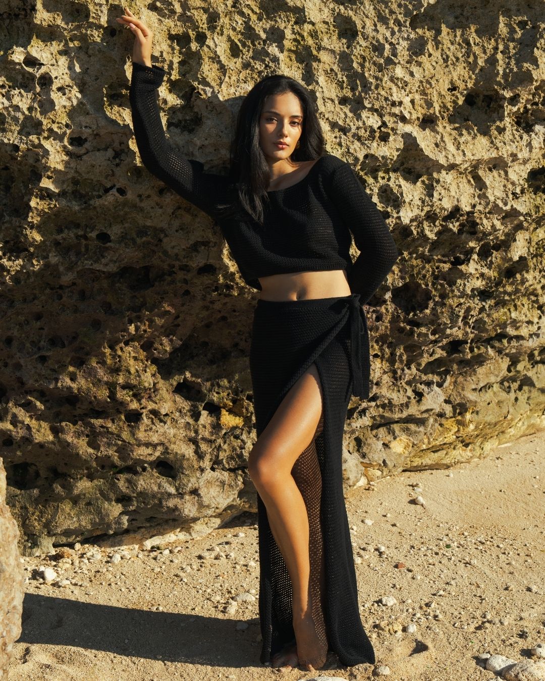 Amara Wrap Skirt Black